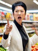 スーパーでキレ散らかす蓮舫