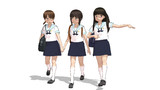 慨視感あるフェリスの下校三人組