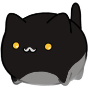 【素材】白ひげ茶黒猫・マップ隠し・下からライティング【フリー素材処くらげや】