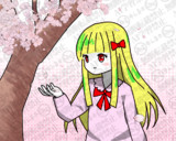 「桜」というお題で描いたの