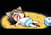 く、くたばっちゃうニャン……おまんちょさんおまんちょさんしっかりちてくだちゃいニャン……