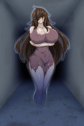 廃トンネルの女幽霊