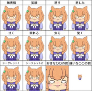はうでぃ表情違い