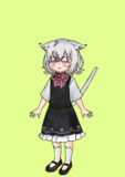鋭い目つきの上目遣い