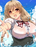 峯雲ちゃんと水遊び