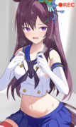 イベント用のコスプレが思ってたより際どくて動揺してるドーベル