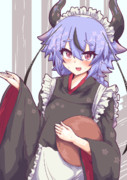今日の和装メイド