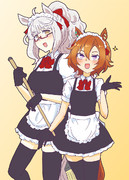 メイドハヤヒデとメイドオペラオー