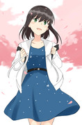 桜舞う吹雪