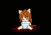 はにゃ～～！あたちのケツ穴がああぁぁ！……まんちょ！？おまんちょさんまで！？ちっかりちてニャン！
