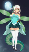 緑色のドレス衣装です