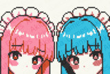見つめる琴葉メイド姉妹