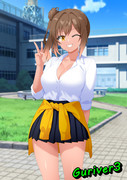 ギャル制服ささらさん【黒ギャルVer】
