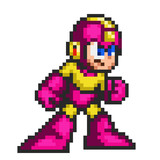 ドット絵「ロックマンMK-VII TYPE-0GX」 GBP RT ロックマン7風