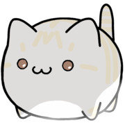 【素材】クリーム白トラ猫・マップ隠し・下からライティング【フリー素材処くらげや】