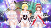 [東方] メイド服衣装風プリズムリバー三姉妹勢ぞろい