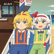 電車に乗るぢゆしとZRKL姉貴