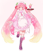 和メイド桜ミク Sakura Miku
