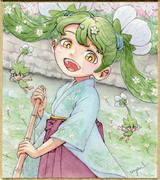 白石梅花藻姫「桜と想像コラボ」