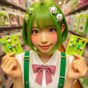 AI画像　ヘアピン期ずんだもん