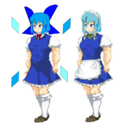 さくやんぼう＆チルノskrnbu　素材png