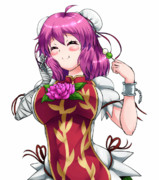 【GIF】絶品団子に胸躍らす華扇