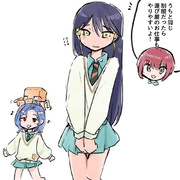 ニャアンにマチュのとこの制服を着せたいだけの絵