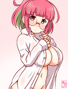 わんどろ彼シャツの梅