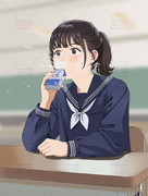 牛乳飲んでる時に笑わせたら大変な事になった