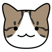 【素材】キジ白ハチワレ１素材・透過素材・白縁取り【フリー素材処くらげや】