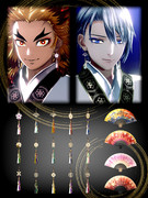 和の耳飾りと零式扇子ver1.3用_扇テクスチャ