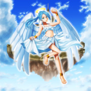 【オリジナル絵】浮遊大陸の天使ちゃん♪