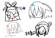 友達と一緒に好きなキャラ描いた
