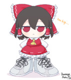 デカ靴ふも霊夢(ᗜ_ᗜ)