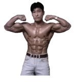 自慢の筋肉を見せつける真・肉体派食パンマン.PNG