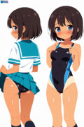 日焼け少女