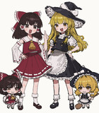 ☯霊夢と魔理沙立ち絵制作中☯