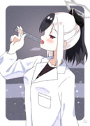 試験管を舐めているだけ