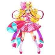 【プリキュア絵】笑顔ニッコリ、キュアアイドルちゃん♪_透過差分