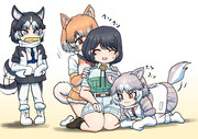よってくる犬たち