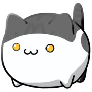 【素材】ぱっつん前髪キジ白猫・黄目・マップ隠し・上からライティング【フリー素材処くらげや】