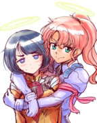 前からと後ろから