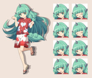 高麗野あうん　立ち絵素材