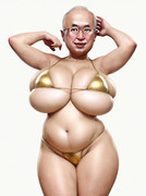 デカムチセクシー爆乳金ビキニ有田芳生