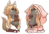 ニホンオオカミが憑依したモアイ