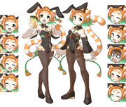 『Bunnimals -バニーガール・アニマルズ-』小菊立ち絵 表情差分