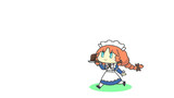 お嬢様にザッハトルテを届けるメイドさん美鈴