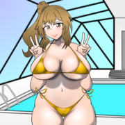 金ビキニささらさん