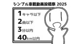 シンプル車載動画投稿祭2025　ロゴ