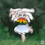 森にはお化けがいるよ